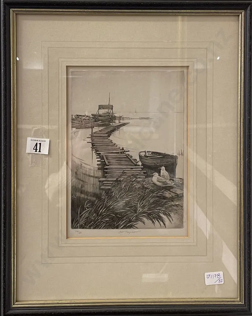 Cynthia Taylor - Coastal Landscape - Etching Ltd Ed 14/55 Image 1++