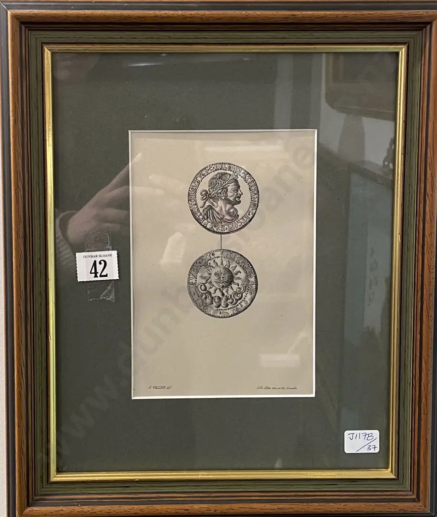 Framed Bookplate taken from Numismatique Dauphinoise Image 1++