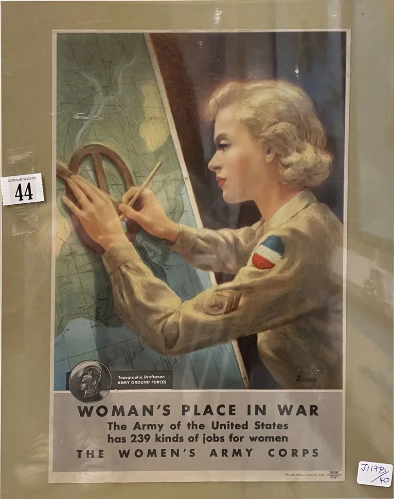 Vintage WWII United States Army Recruiting Advertisement Image 1++