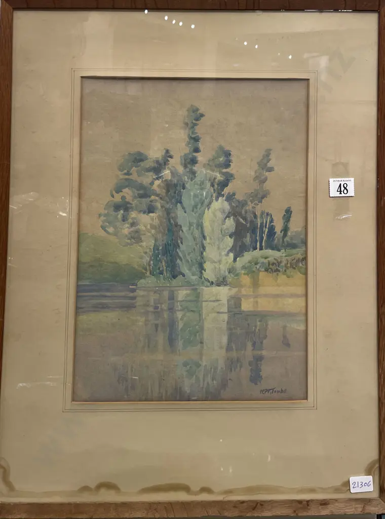 Harry H. Tombs (of Whitcombe & Tombs) River Landscape - W/C Image 1++