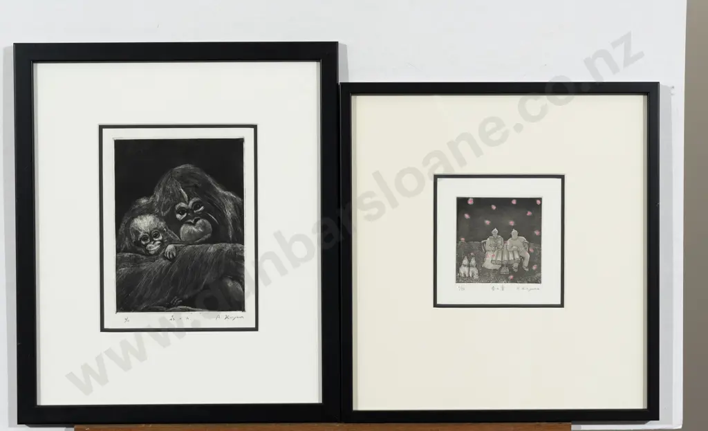 A Kiriyama - Two Etchings Image 1++