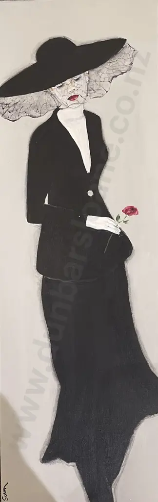 Susan Adams - 1920s Flapper  - Acrylic on Canvas (3) Image 1++