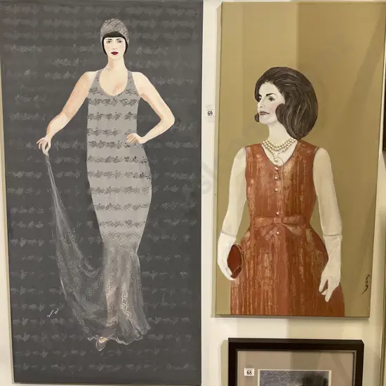 Susan Adams - 1920s Flapper  - Acrylic on Canvas (3)