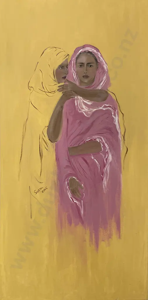 Susan Adams - Redhead With Bees - Acrylic on Canvas (2) Image 1++