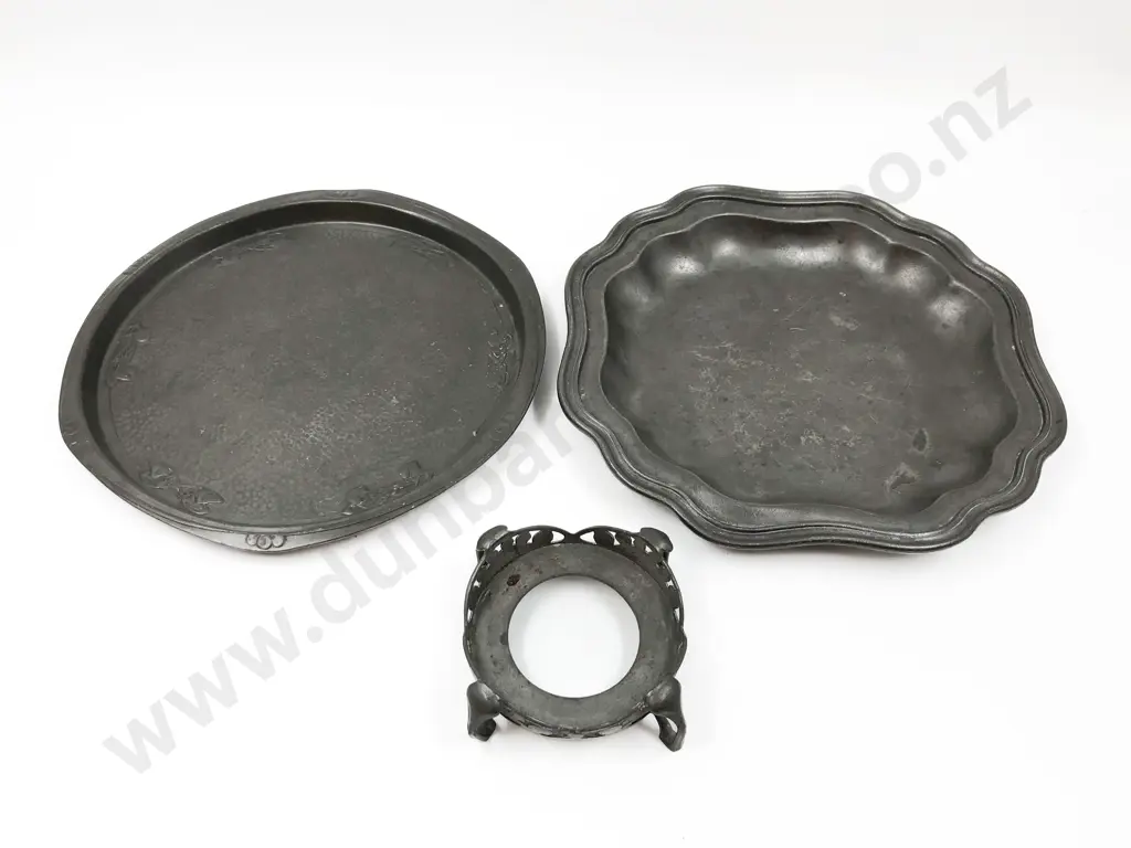 Tudric Pewter Tray with Other and Stand Image 1++