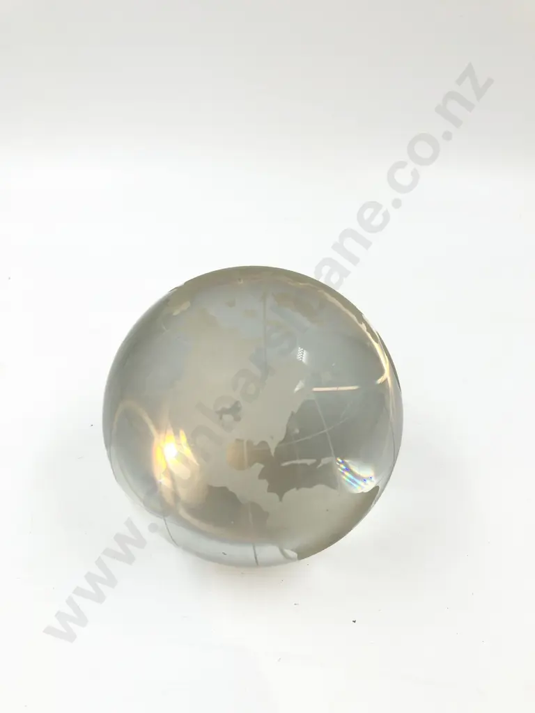 Etched Glass Globe of the World Image 1++