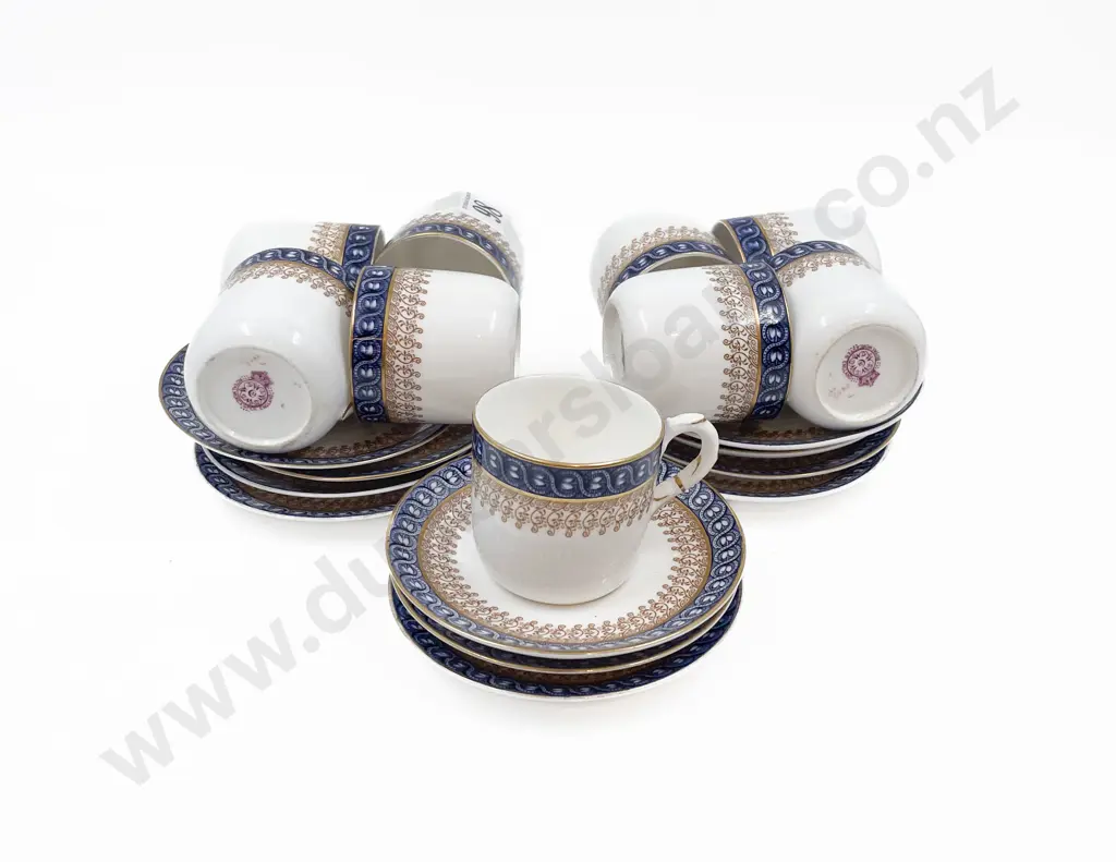 Royal Worcester Demi-tasse Cups and Saucers Image 1++