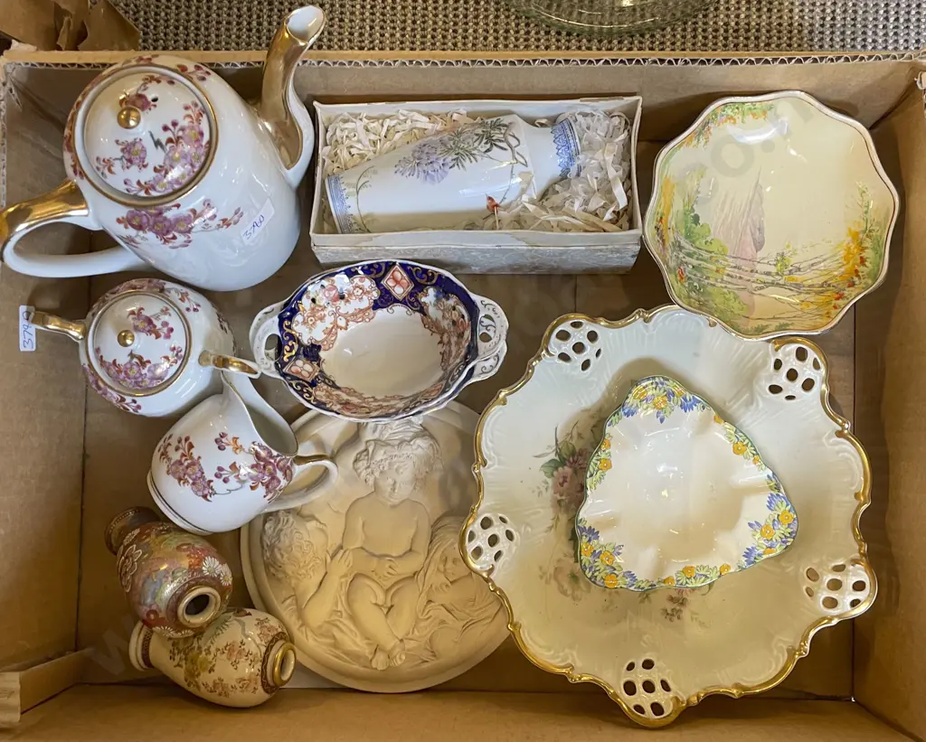 Box of Assorted Fancy China Image 1++
