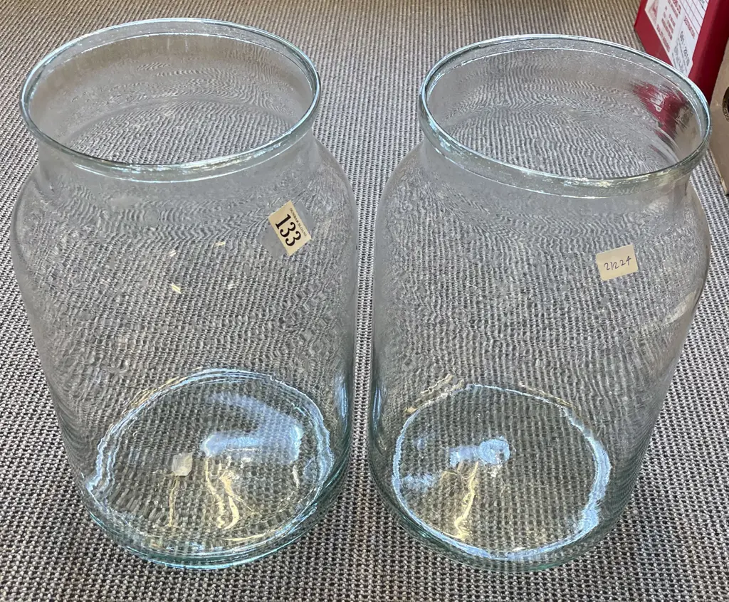 Two Vintage Glass Jars Image 1++