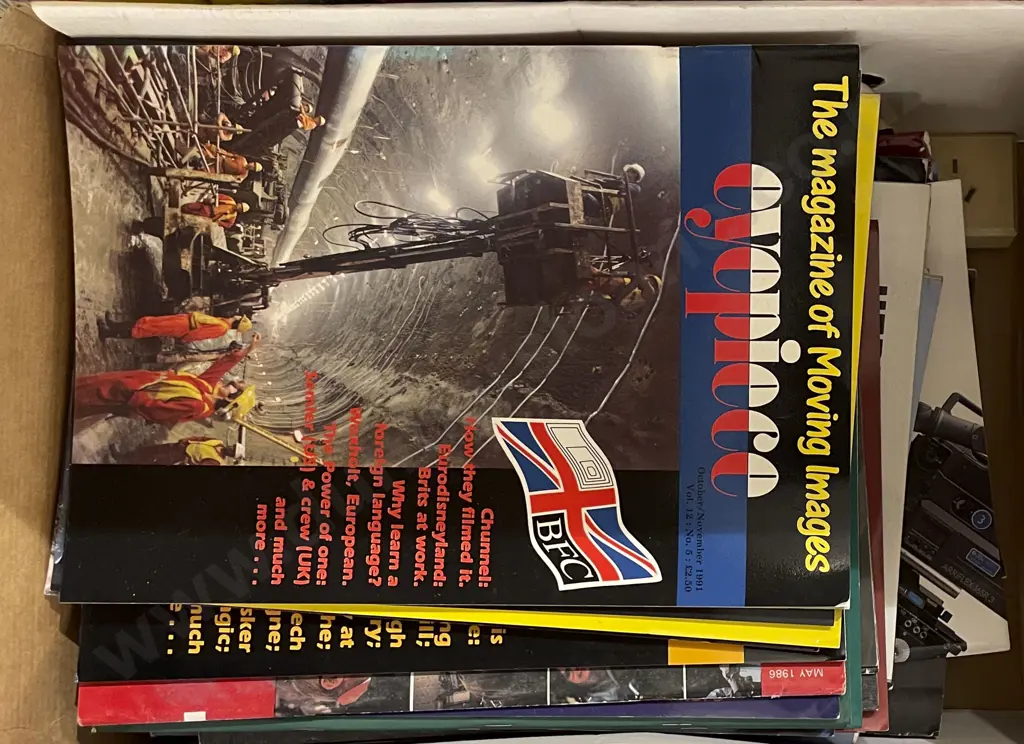 Reproduction NZ Advertising Poster on Board together with Box of Assorted Magazines Image 1++