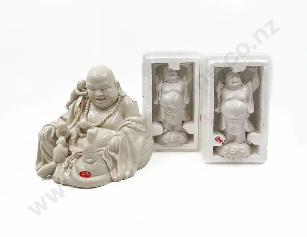 Pair of As New China Figures with Other Figure Image 1++