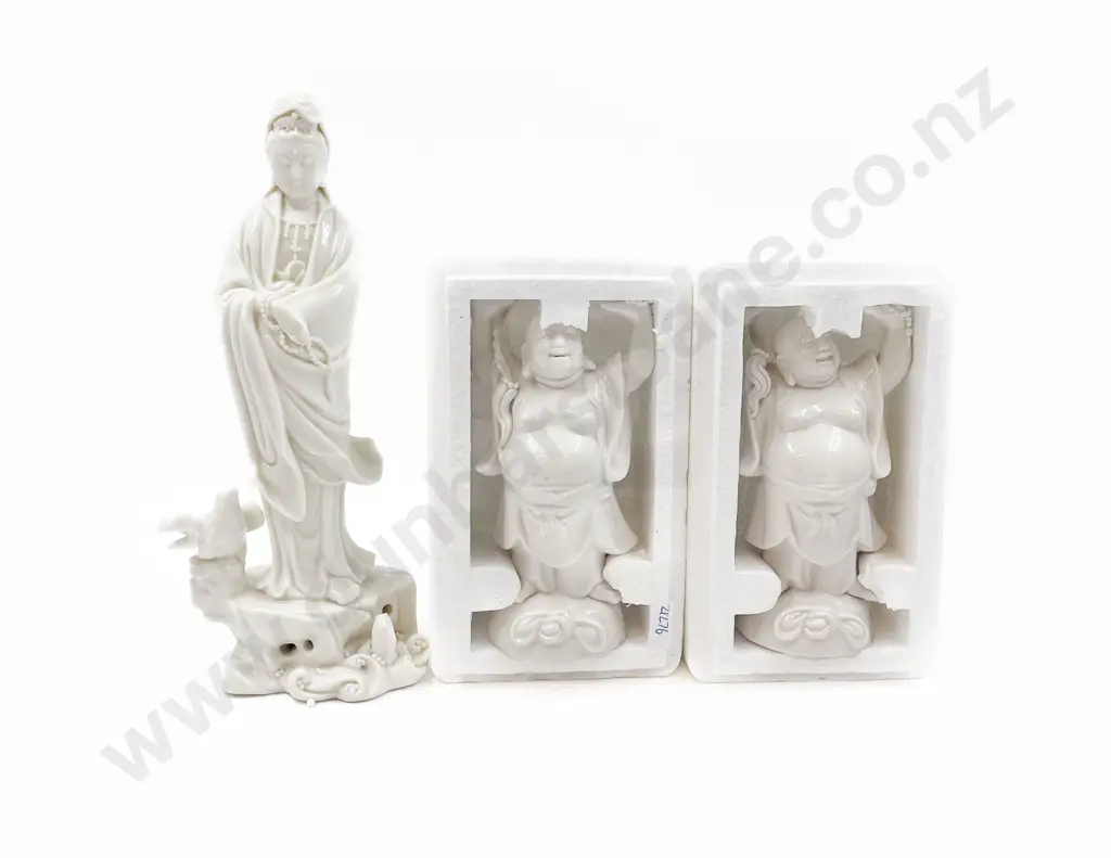 Pair of As New China Figures with Other Figure Image 1++