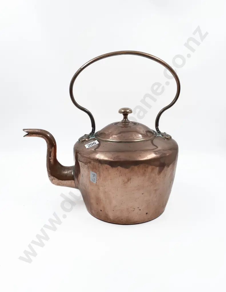 Large Vict. Copper Kettle Image 1++