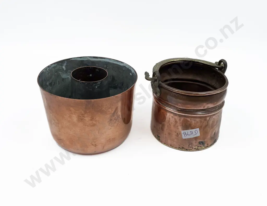 Victorian Copper Jelly Mould and other Pot Image 1++