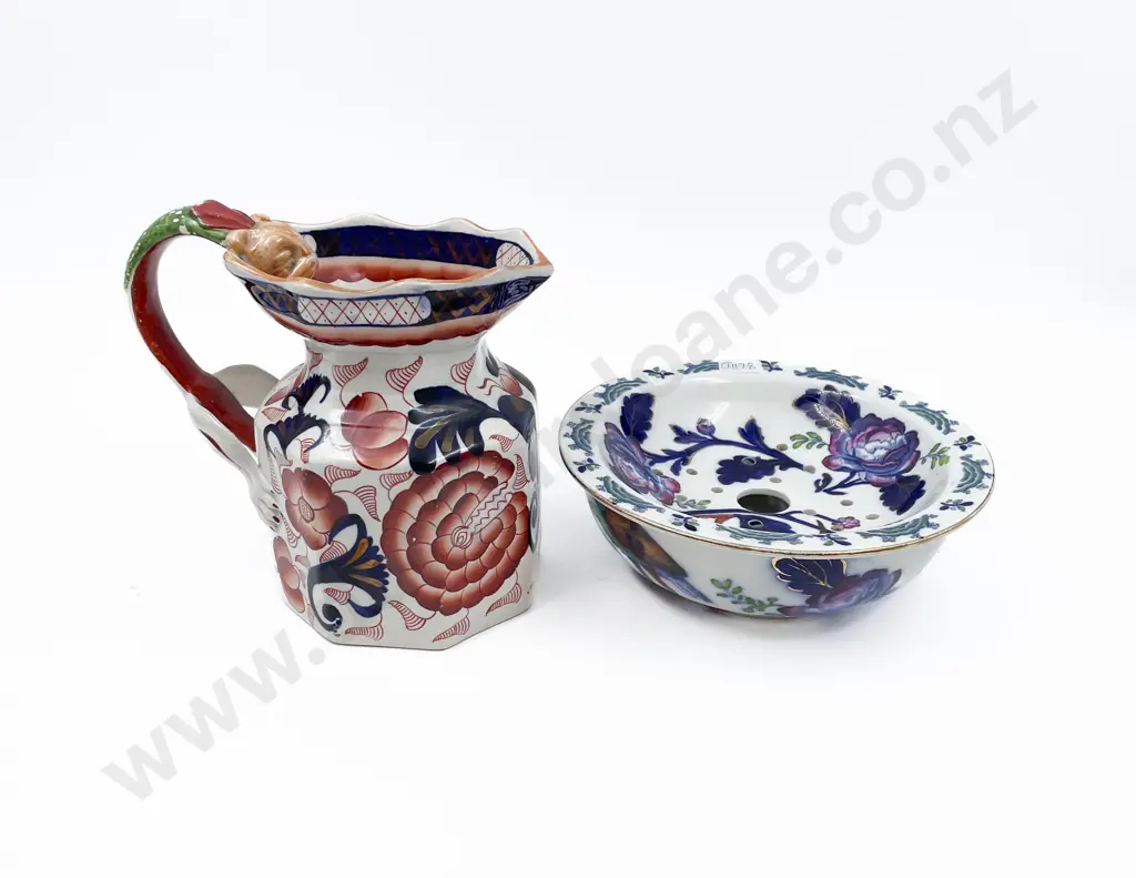 Victorian Ironstone Ale Jug and Soap Dish Image 1++