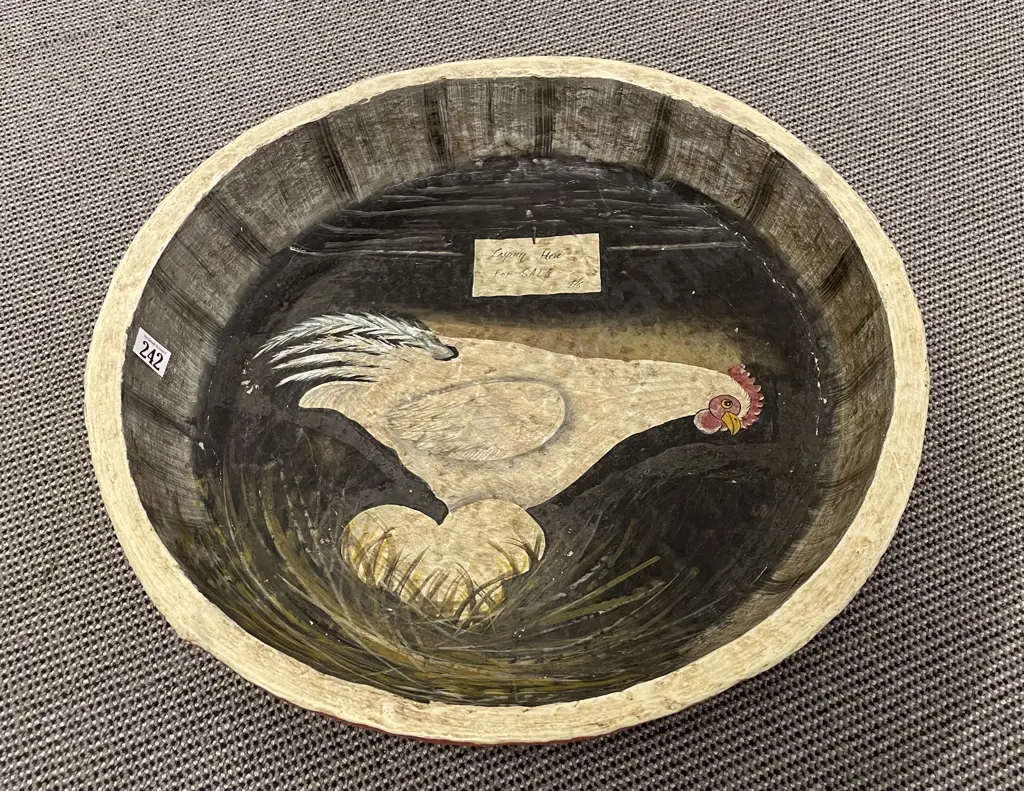 Large Paper Mache Kitchen Table Bowl Image 1++