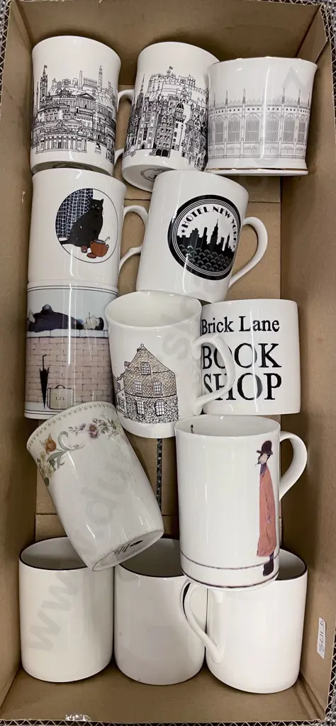 Collection of Fine China and Fancy Tea and Coffee Mugs Image 1++