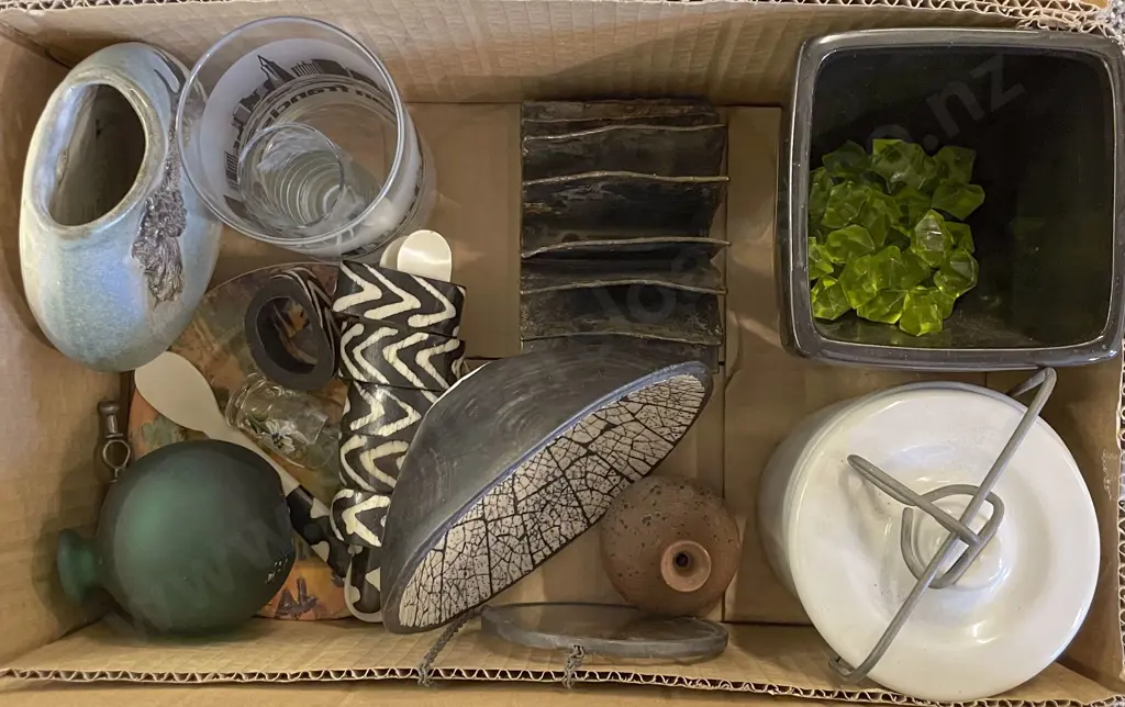 Various Pottery with Fancy Napkin Rings and Assorted Image 1++