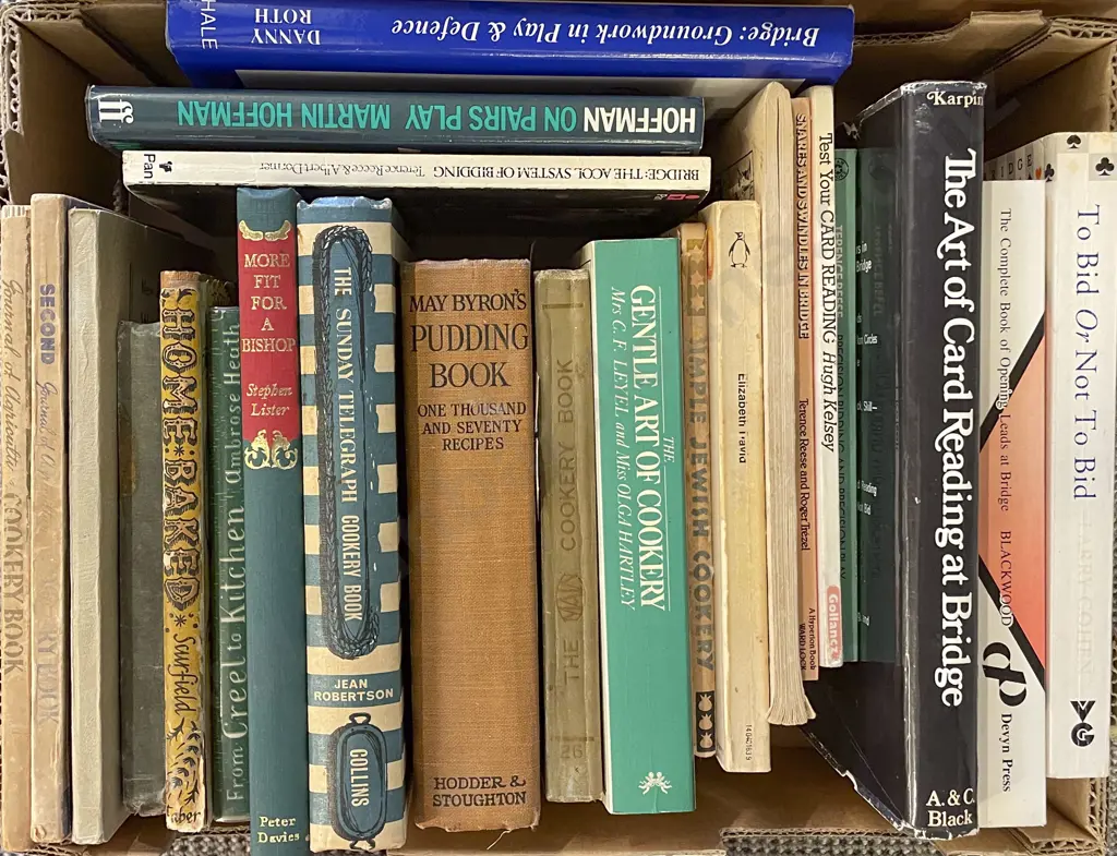 Various Cooking Books and Card Gaming Books Image 1++