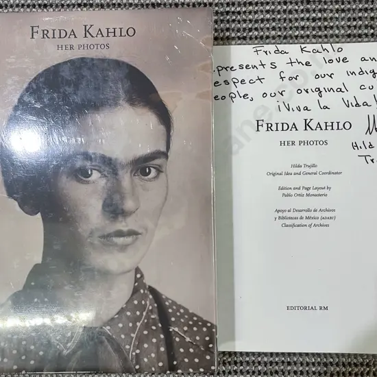 Various Topic Books Including Frida Kahlo her Photos Signed by Coordinator
