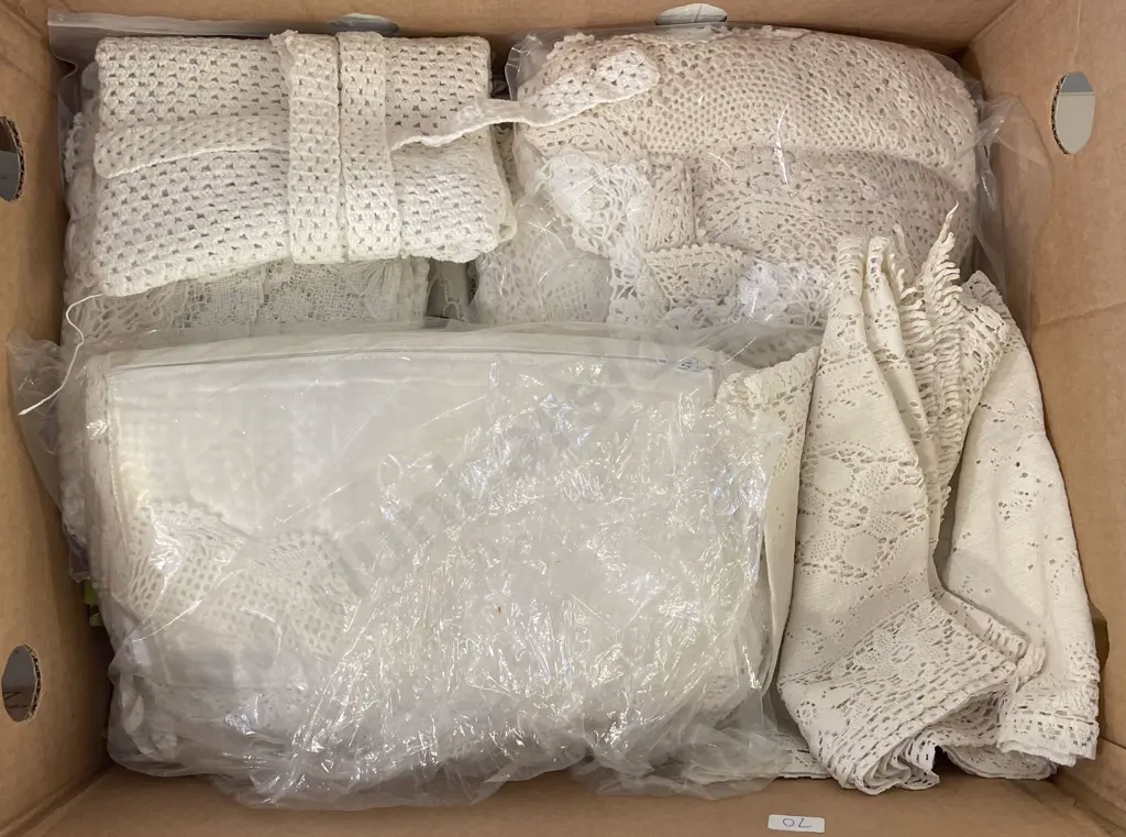 Collection of Vintage Linen Lace Image 1++