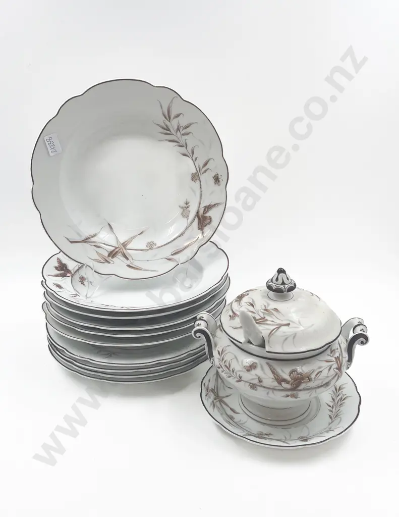Quantity of Fancy China Plates and Small Tureen Image 1++