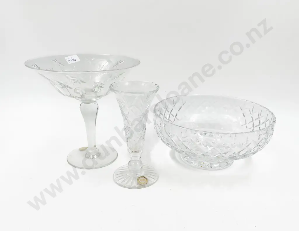 Three Pieces of Webb & Corbett Crystal Image 1++