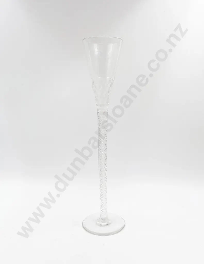 Crystal Spiral Stemmed Oversized Wine Goblet Image 1++