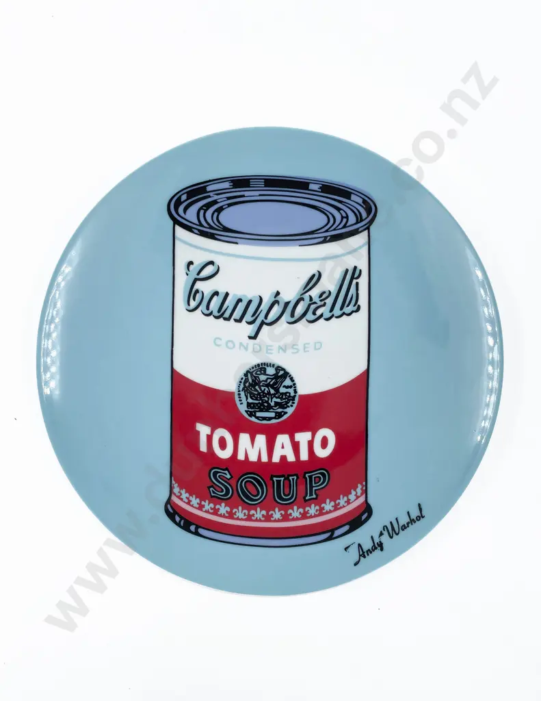 Rosenthal Andy Warhol Campbell Soup Decorated Plate Image 1++