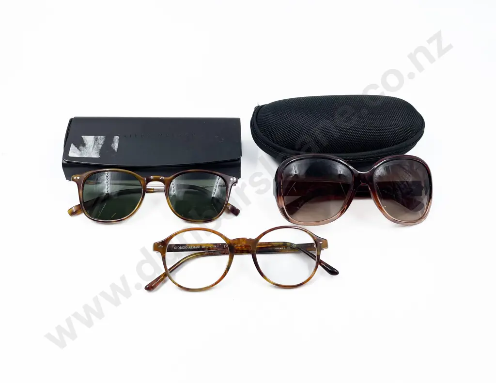 Two Pairs of Sunglasses together with Pair of Reading Glasses Image 1++
