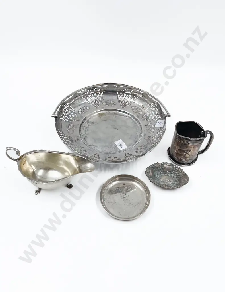 Four Pieces of S/S on Plated Basket Image 1++
