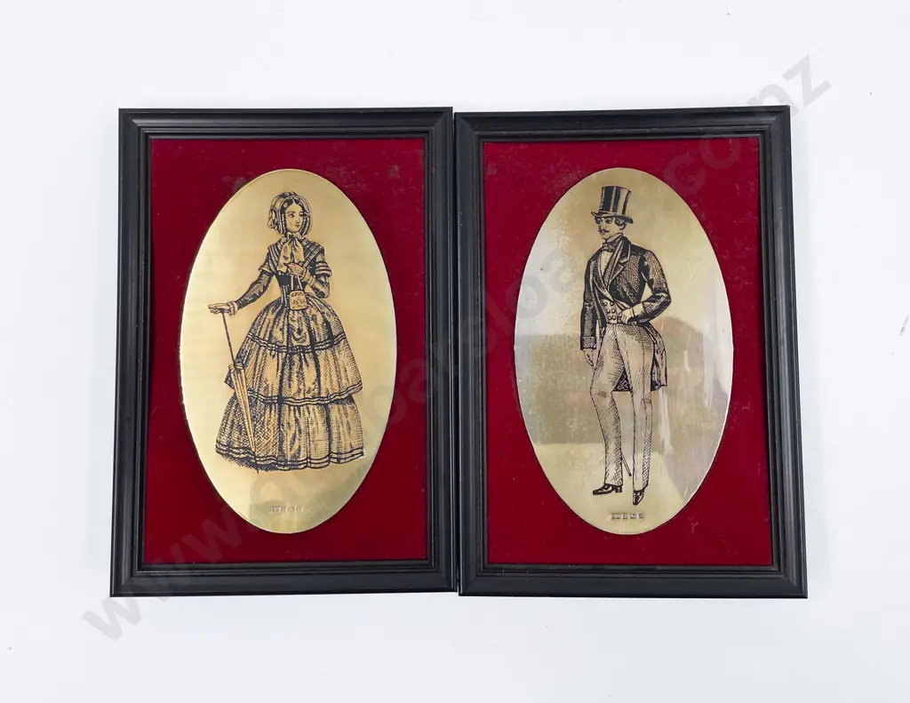 Pair of S/S Portrait Engravings Image 1++