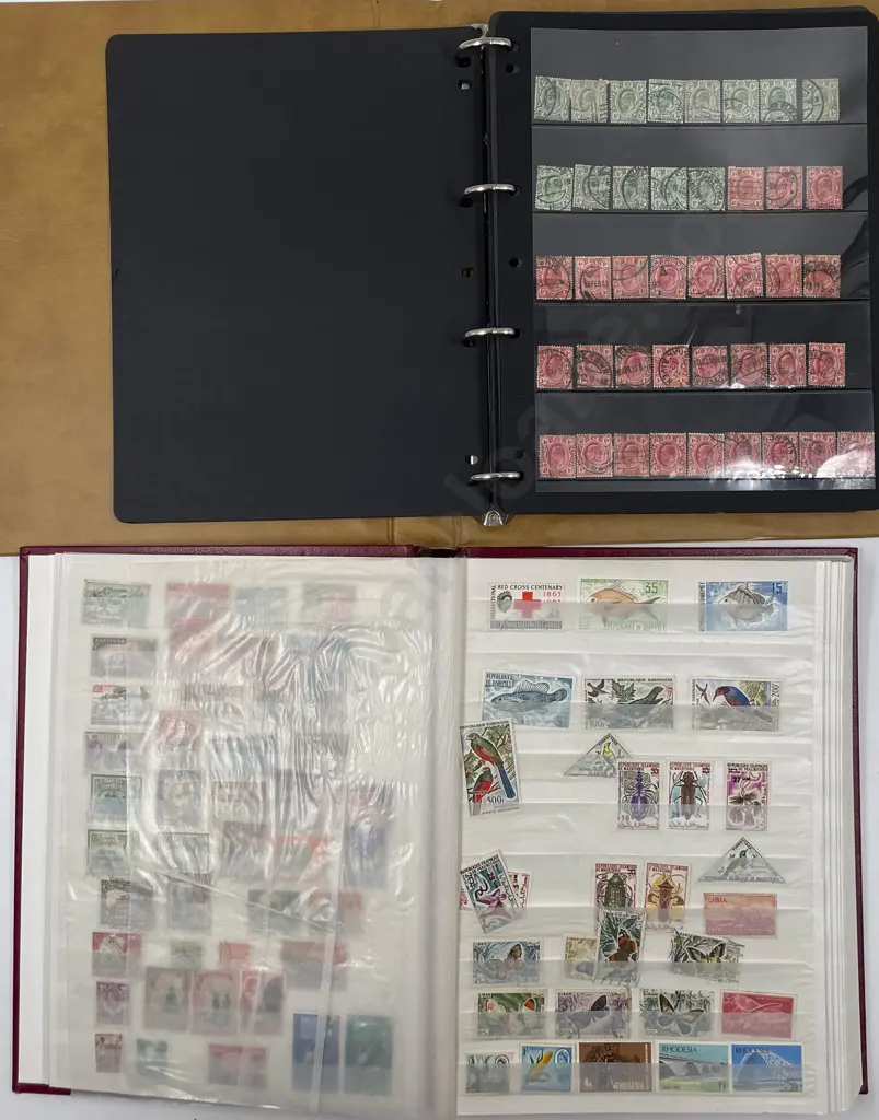 Stamp Binder and Album Containing African States and Nations 1880 - 1960 Image 1++