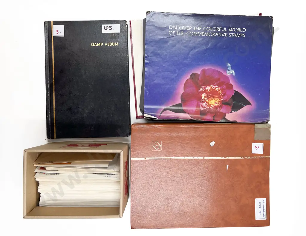 Stamp Album and Stock Book with First Day Covers and Loose Image 1++