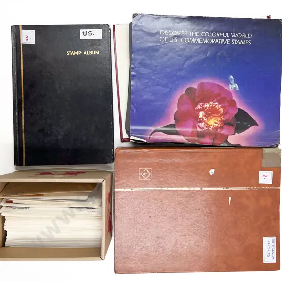Stamp Album and Stock Book with First Day Covers and Loose