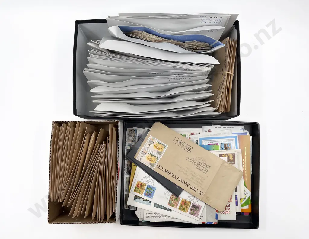 Quantity of Mixed Envelopes and Stamp Sheets Image 1++