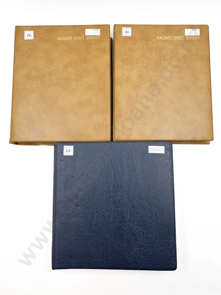 Three Stamp Albums of Assorted Bird Related Stamps Image 1++