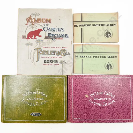 Four Assorted Cig Card Albums