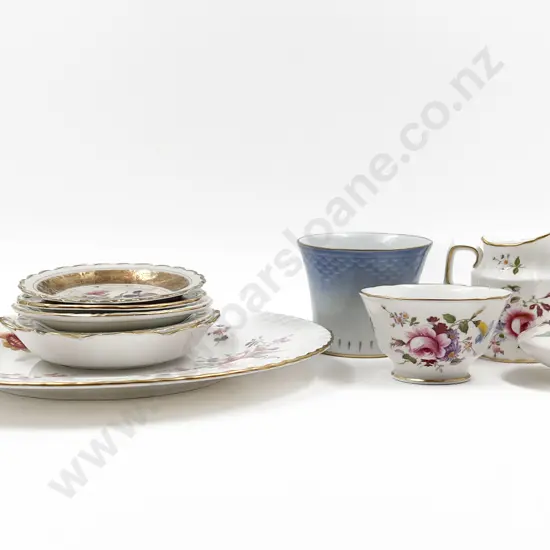 Small Quantity of Assorted Fancy China Including RCD and B&G Vase