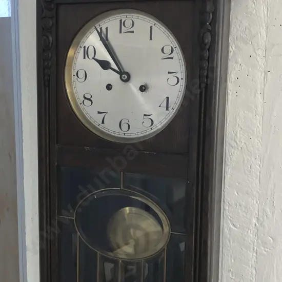 Oak Cased Wall Clock