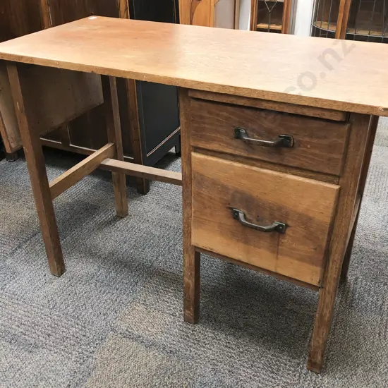 Oak Drop Side Writing Desk