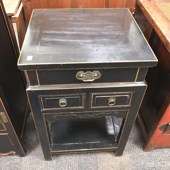 Chinese Lacquered Side Table