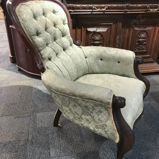 Victorian Grandfather Chair