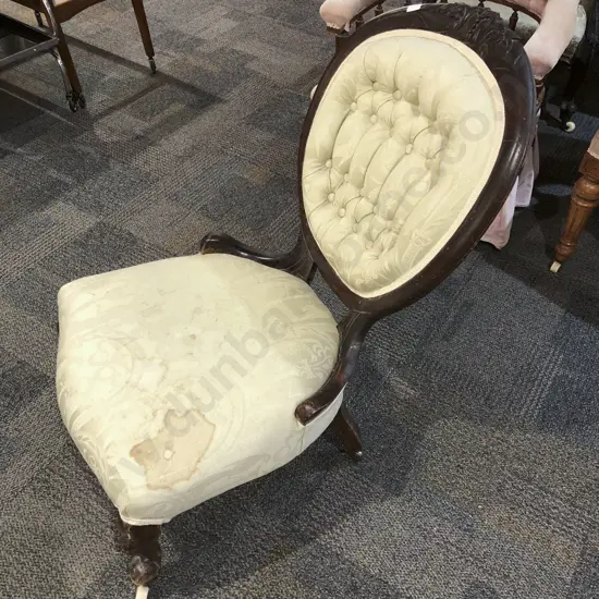 Victorian Button Back Grandmother Chair