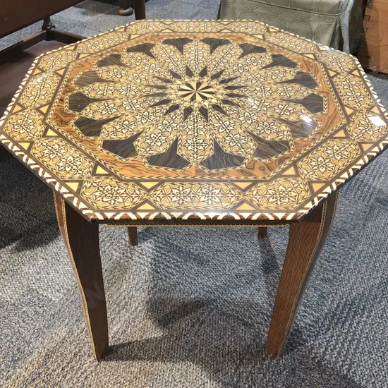 Octagonal Inlaid Table