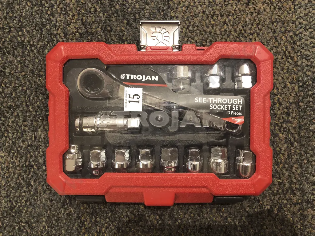 Cased Trojan 13 Piece Socket Set Image 1++