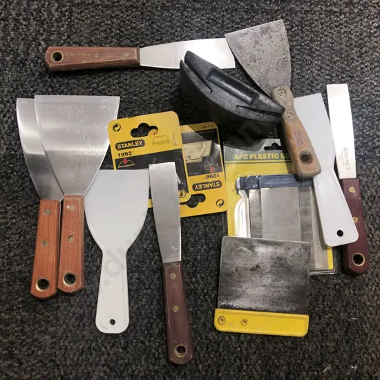Small Box of Assorted Scrapers Etc