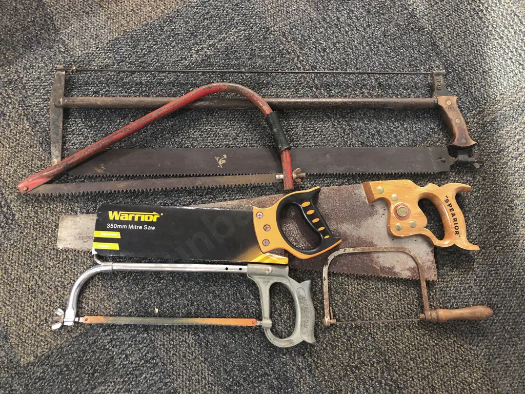 Large Qty of Assorted Vintage Saws and Tools etc Image 1++