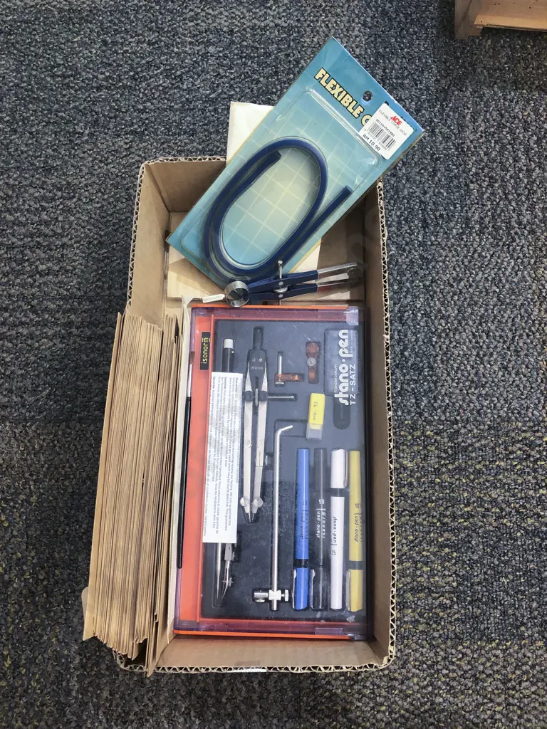 Qty of Assorted Stencils and Calligraphy Implements Image 1++