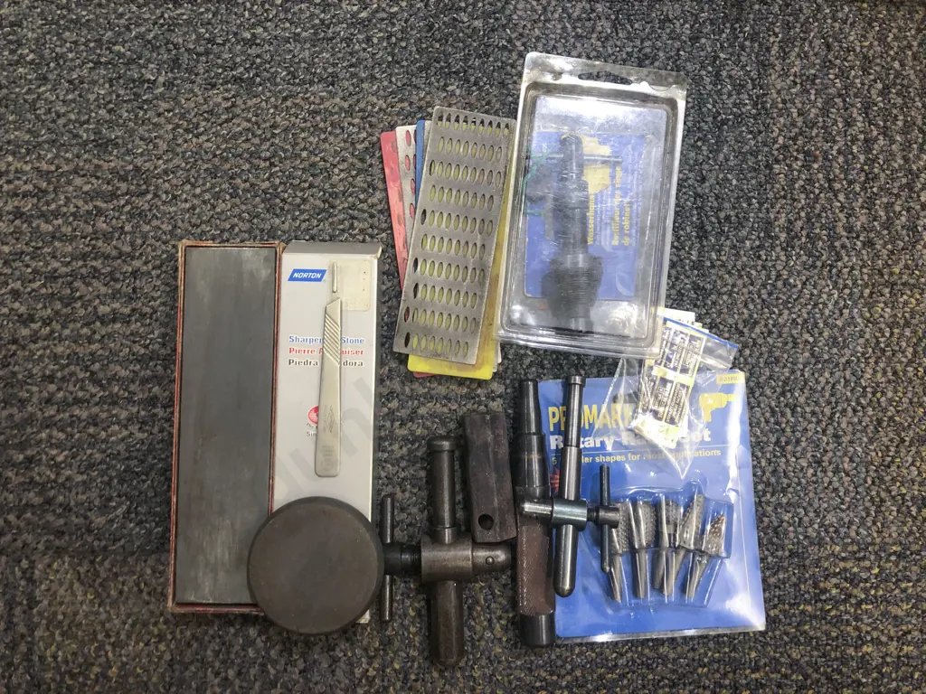 Small Qty of Assorted Including Two Sharpening Stones Image 1++